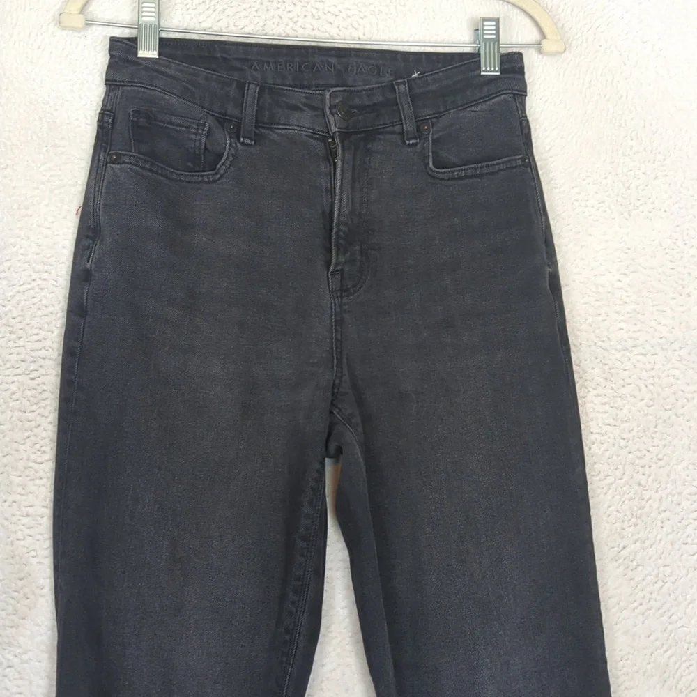 American Eagle Women's Black Stretch Skinny Mom Jeans‎ Size 0